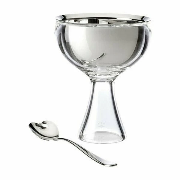 Alessi Eisbecher Mit Eislöffel Big Love Weiß 3 Alessi Eisbecher Mit Eislöffel Big Love Weiß